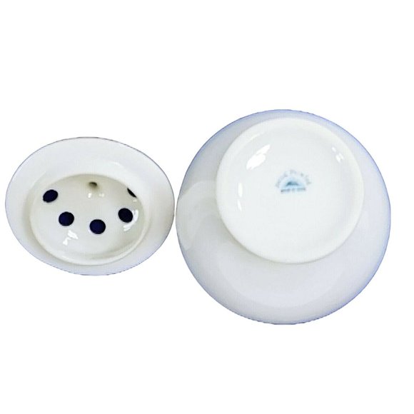 Potpourri Jar Incense Stick Holder Hand Painted Floral Design - Picture 3 of 10